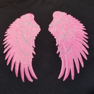 1 pair hot pink wing